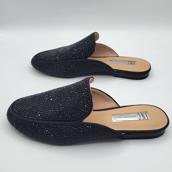 INC International Concepts Gannie Mules black 5 - Picture 3 of 11